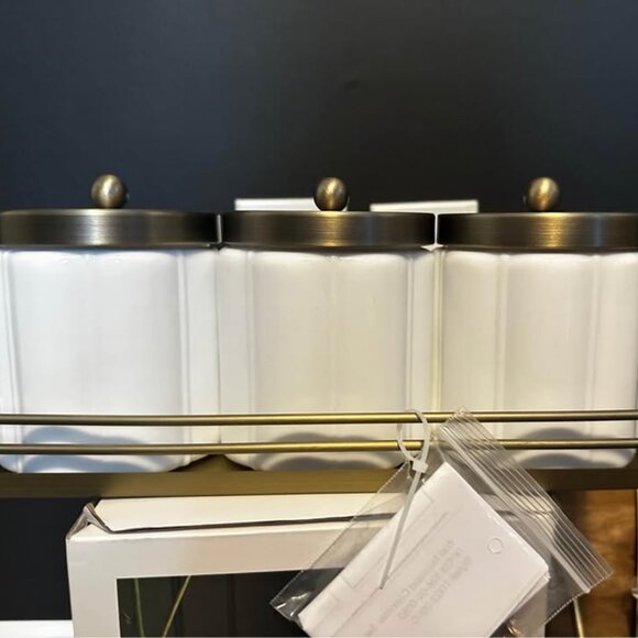 Hearth & Hand set of 3 bathroom canisters - Picture 1 of 9